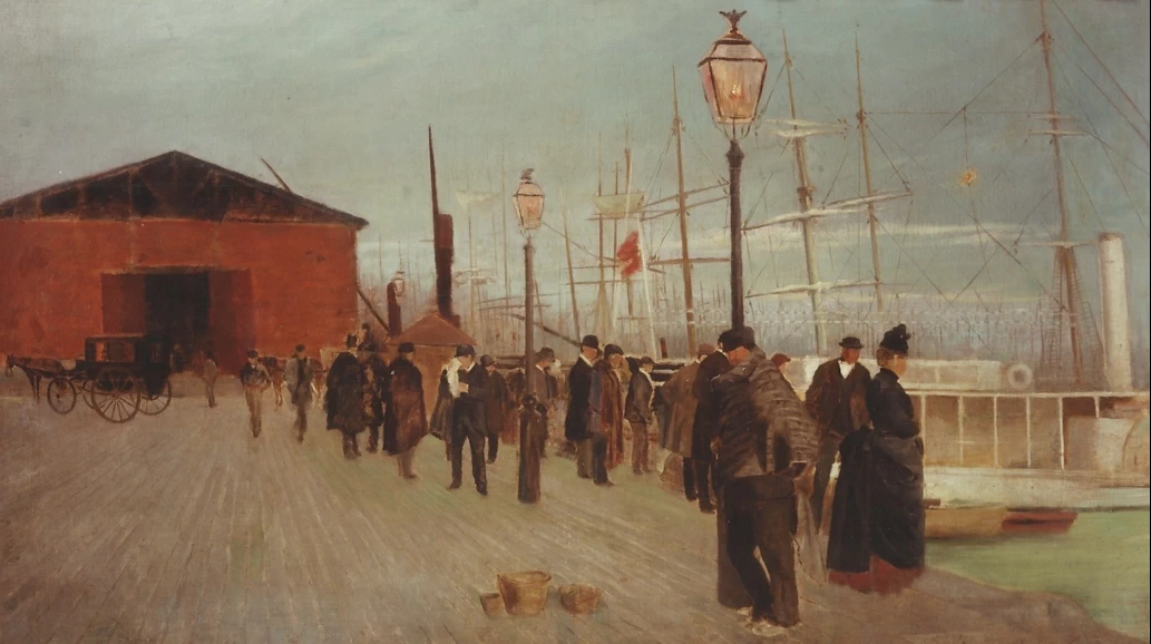 Ramon Casas - Figure al porto, Museu Deu